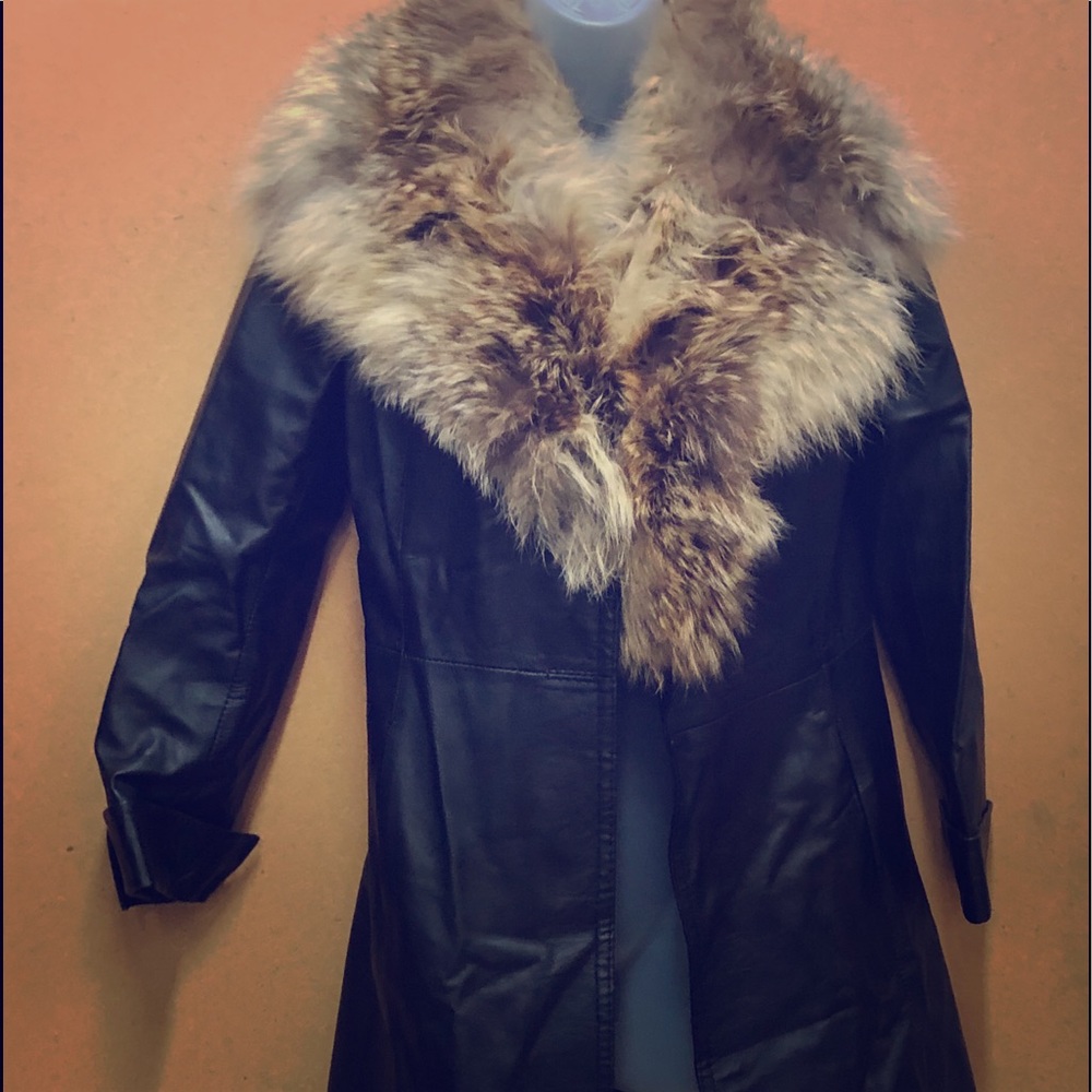 Leather coat
